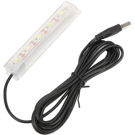 Lampe LED USB pour aquarium, idéale pour les poissons betta d'intérieur et les plantes aquatiques.