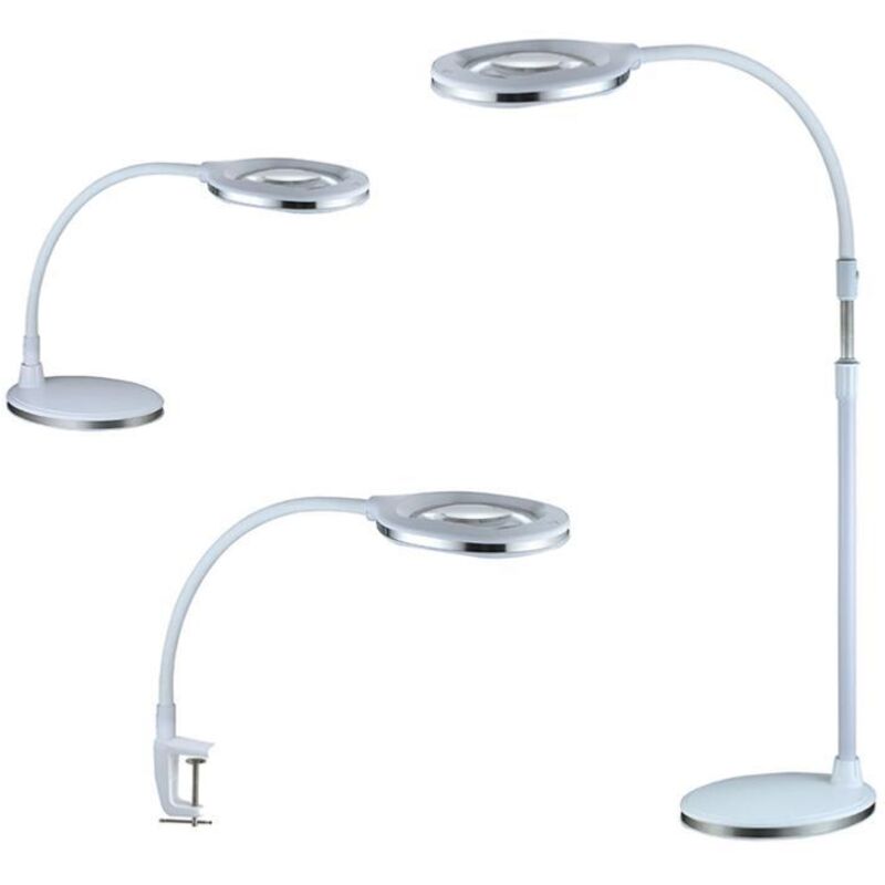 Lampe loupe à Led 3 en 1 - Lentille 152x101mm - 12 Watts - Multirex