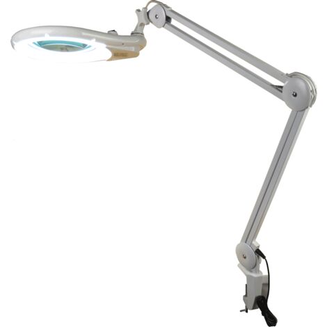 Lampe-loupe LED 178 mm – Lentille en verre 5 dioptries – 108 LEDs – 30W – Éclairage puissant pour travaux de précision – Electris
