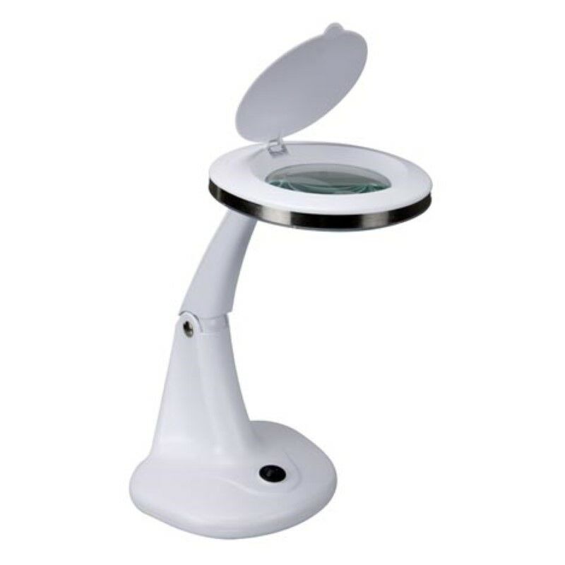 Velleman - lampe-loupe led 3 + 12 dioptres - 6 w - 30 LEDs - blanc
