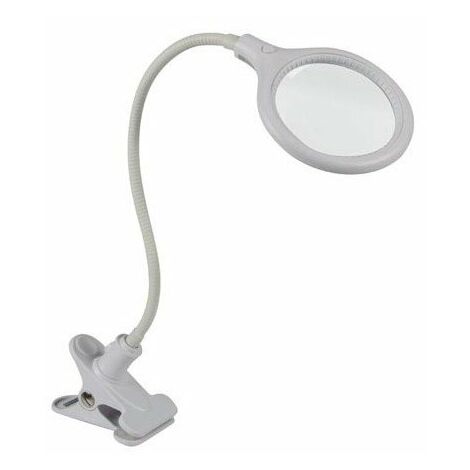 Lampe-loupe led avec pince - 5 dioptres - 6 w - 30 leds - blanc