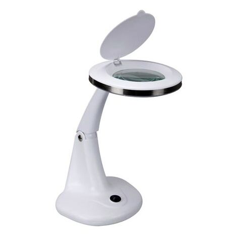 Lampe-loupe LED de table lentille 95 mm 3 + 12 dioptries (48 LEDS)