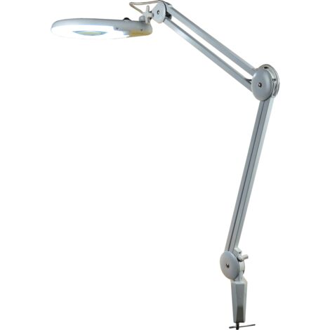Lampe-loupe LED étau lentille 127 mm 8 dioptries (56 LEDS) 24 Watts, 720 Lm