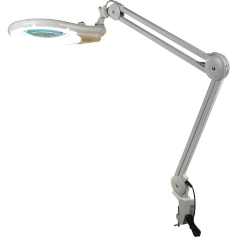Lampe-loupe LED étau lentille 178 mm, 5 dioptries (84 LEDS), 30 Watts, 740 Lm