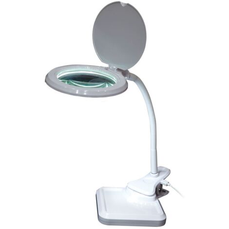 Lampe de bureau LED CYGNUS Avec variateur Métal Blanc