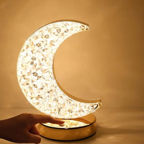 Lampe lunaire, commande tactile, luminosité niveau 3, lumière USB rechargeable, veilleuse de décoration intérieure, décoration