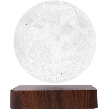 Lampe Lune en lévitation, lampe lune magnétique flottante, veilleuse Luna tournante avec 3 modes de couleur, pour la décoration de bureau à la maison ou dans la chambre, lampe unique, cadeau gadget te