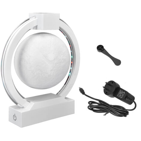 Lampe Lune Lévitation Magnétique 3D - Lumière Nocturne Moderne pour Chambre avec Alimentation 100‑240V