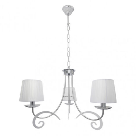 Lampe luxor 3xe14 chrom weiß regx58x58 cm