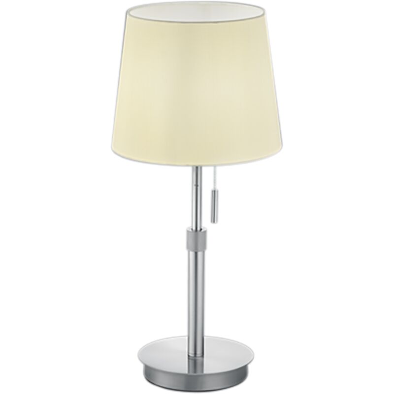 Lampe de table hauteur reglable 255cm e27 max 60w blanc nickel mat - trio - lyon 50274299 50274299 Lampe de table hauteur reglable 255cm e27 max 60w blanc nickel mat - trio - lyon 50274299 50274299