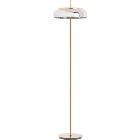 Lampe Malih Grise Dorée Esprit Déco - Gris élégant avec touches dorées