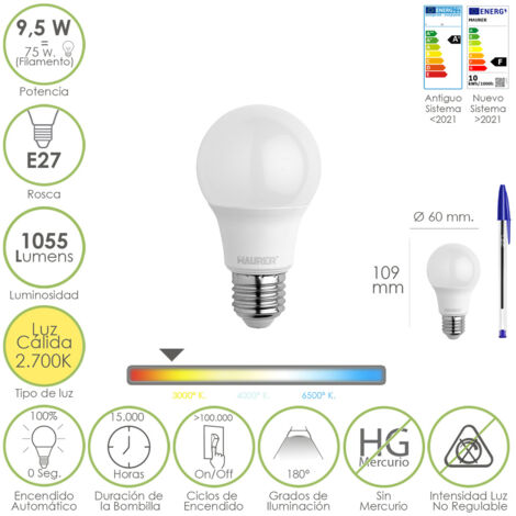 Lampe Maurer 9.5 Watt LED E27 1055 Lumen