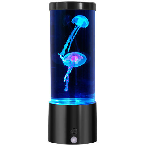 Lampe méduse colorée avec télécommande, lampe sensorielle relaxante pour enfants et adultes, veilleuse d'ambiance