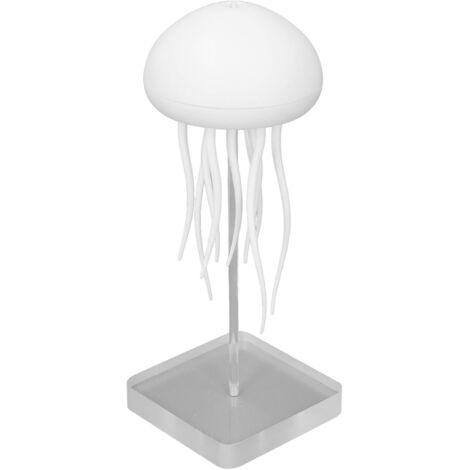 Lampe Méduse, Lampe à Lave Méduse, Lampe Méduse Flottante, Lampe de Chevet LED Portable RVB dégradé Méduse, Lampe à Commande Vocale Rechargeable Jellyflow