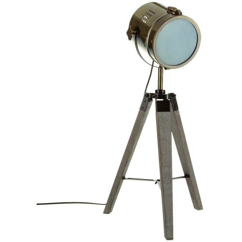 Atmosphera - Lampe trépied Ebor cuivre H68cm créateur d'intérieur