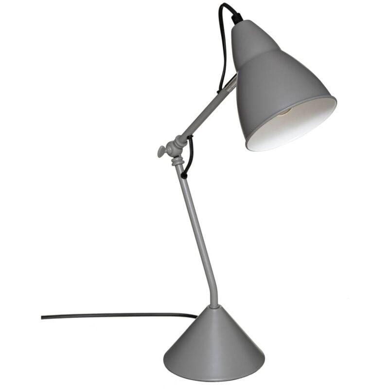 Atmosphera - Lampe Aude métal gris H62cm créateur d'intérieur