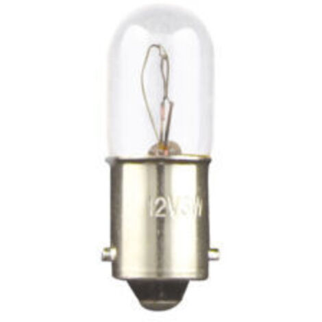 lampe miniature - ba9s - 10 x 28 - 12 volts - 250 ma - 3 watts - lot de 5 - orbitec 116135