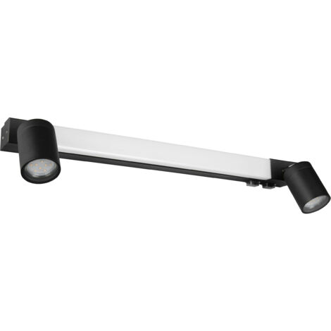 Lampe miroir Enrico 60 cm - noir - 281470332