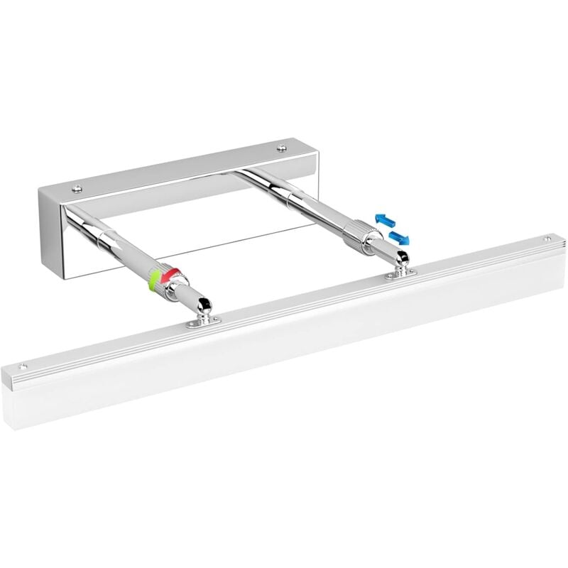 Lampe Miroir led 40CM, Applique Salle de Bain 585LM 9W 6000K, Lampe Miroir pour Salle de Bain IP44 Applique led Lampe Salle de Bain Moderne Avec Tête