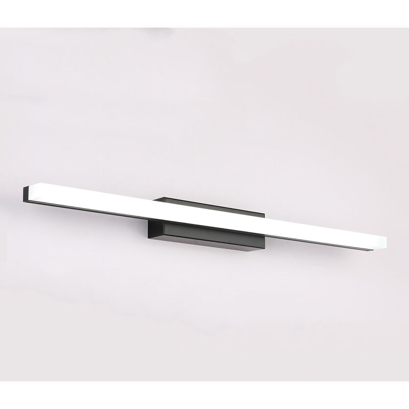 Tonchean – Applique de salle de bain LED 40 cm 9W – Acier inoxydable et acrylique – Lumière blanche froide 6000K – 800 LM – Résistante à l'humidité