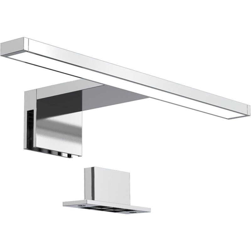 Lampe miroir LED, lampe de cabinet applique de salle de bains, lumière neutre 4200 Kelvin, 5W, largeur 300mm, chromé