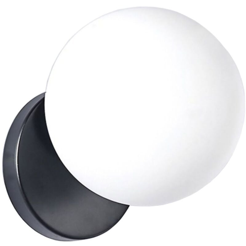 Applique murale APP949-1W balle noir 1-POINTS de lumière E27 15X15X15CM