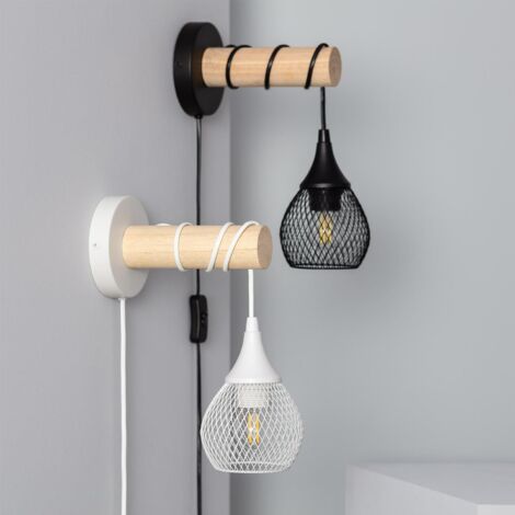 Lampe Murale Bois et Métal Monah ILUZZIA