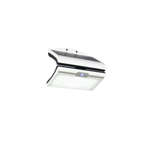 Lampe murale d'extérieur Lampe solaire de façade blanche Lumière d'orientation LED H 18,5 cm