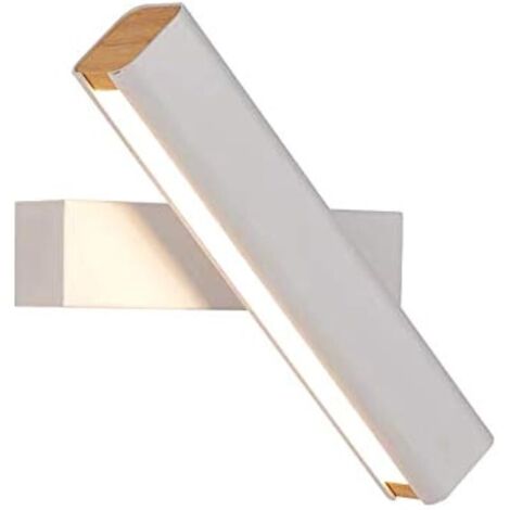Lampe Murale en Metal Applique Murale Style Simpe pour Chevet Salon Escalier Couloir LED Wall Lamp (blanc)