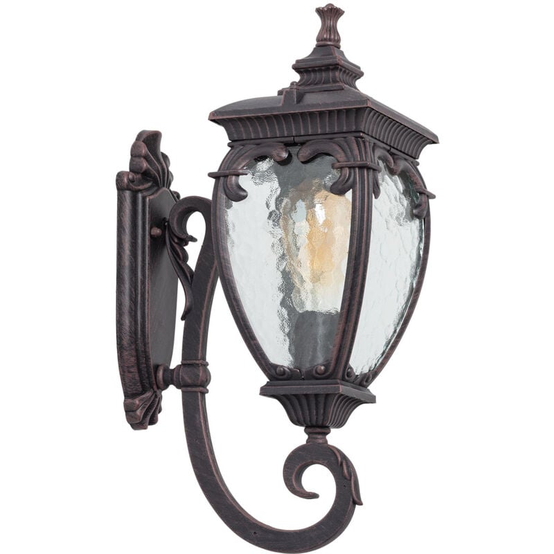 Lampe Murale Extérieure Aluminium Grivale Rouille