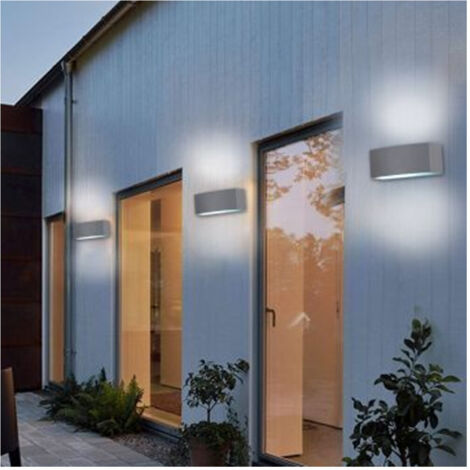 Lampe Murale Exterieure Ip44 Douille E27 Lampe Murale Grise Es29