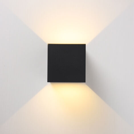 Lampe murale extérieure spot compact 6W IP65 étanche éclairage directionnel minimaliste