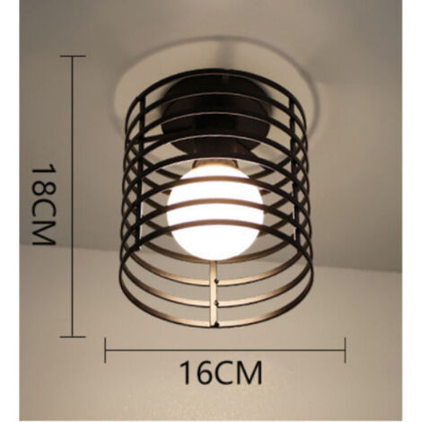 Lampe murale géométrique en fer forgé pour le salon, la cuisine, le grenier, la salle à manger, le café (ampoule non incluse) Sept couches de lumière blanche ronde E27