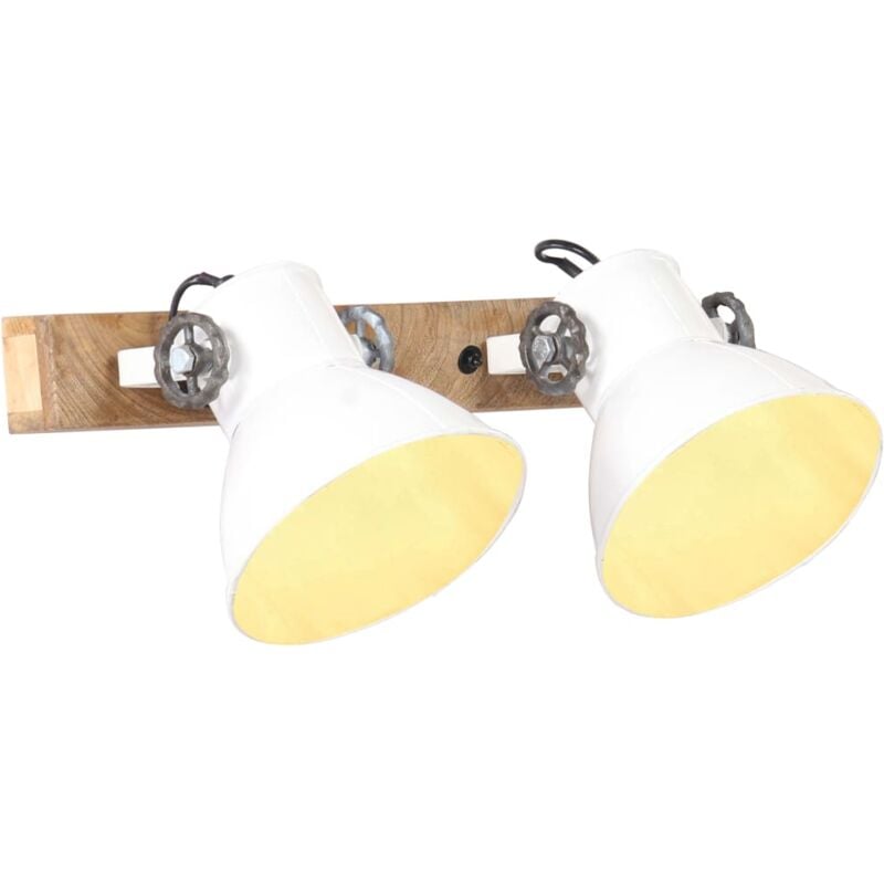 Vidaxl - Lampe murale industrielle Blanc 45x25 cm E27