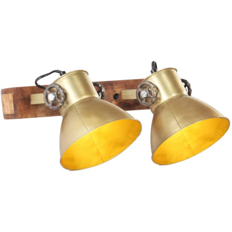 vidaXL Lampe murale industrielle Laiton 45x25 cm E27