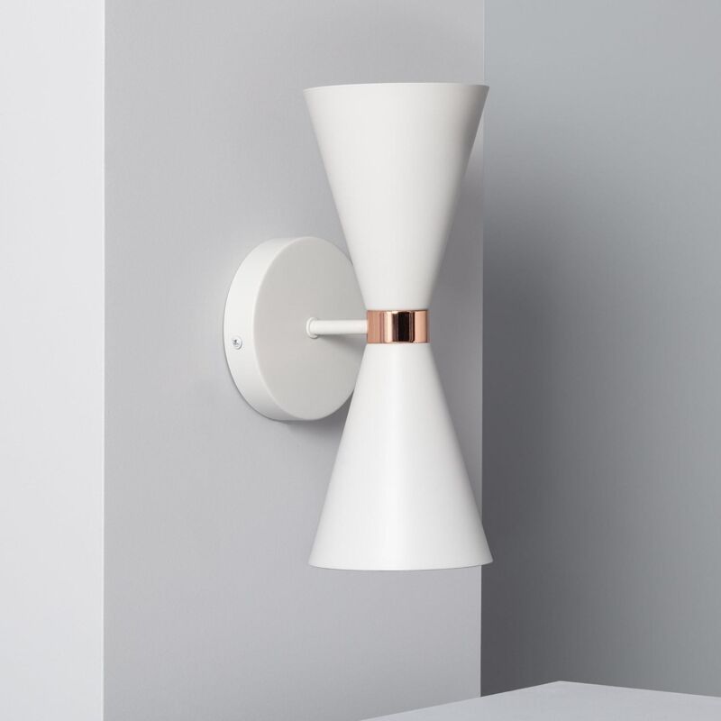 Ledkia - Lampe Murale Métal Kusini Blanc