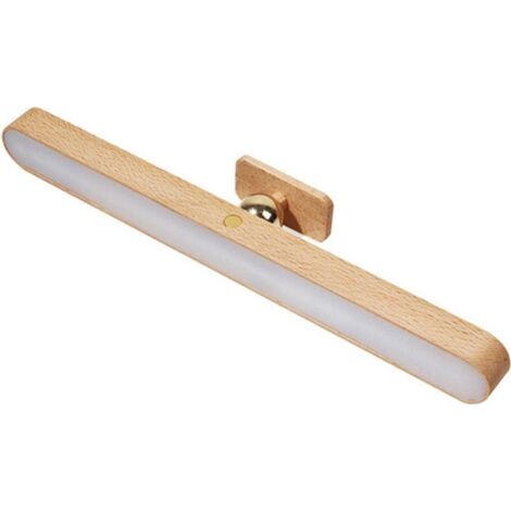 Lampe murale/lampe de table LED en bois, 4 watts, rotation à 360°