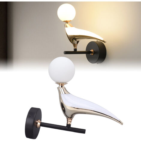 Lampe murale, Lampe Oiseau Mordern Bureau Lampe de Chevet Lumière, Bird Lampe de nuit Déco Lampe pour Coucher Séjour, Applique murale G9 110-240V