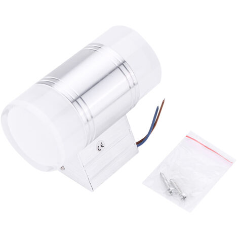 Lampe murale LED 10 W à double tête ronde pour maison, bureau, hôtel, 85-265 V (blanc chaud)