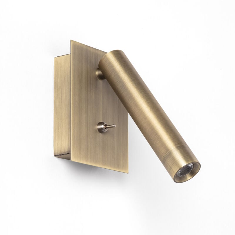 Ledkia - Lampe Murale led 2.5W Carrée Aluminium avec Port usb Gazny Bronze