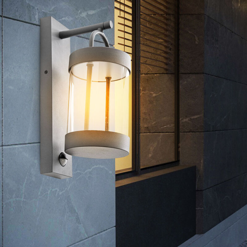 Lampe murale LED Lampe d'extérieur Lampe de façade anthracite Lanterne Lampe de porte d'entrée, aluminium, 1x LED blanc chaud, HxLxD 33x18,5x12,5 cm