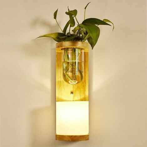 Lampe murale LED, lampe murale en verre blanc, lampe murale de chevet, pour toutes les pièces (5 W, lumière chaude)