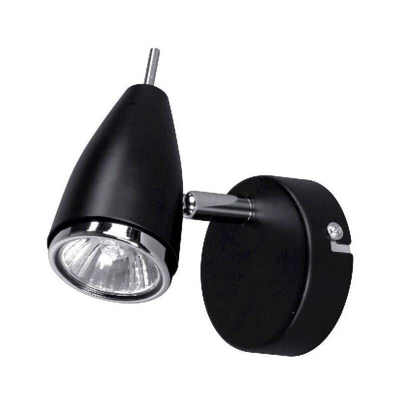 Epikasa - Spot d'Intérieur Linda, Métal, Noir, 8x8x10,5 cm