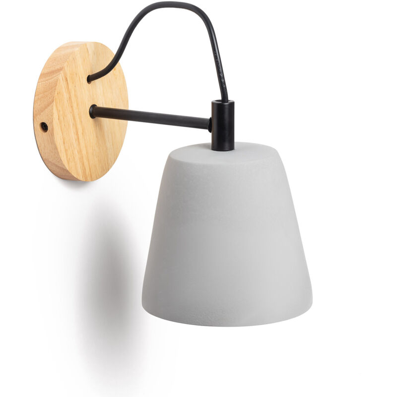 Lampe Murale Béton Luster Gris Pierre
