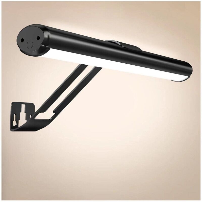 Lampe murale magnétique rechargeable pour tableau, éclairage mural, éclairage de peinture, commande tactile, télécommande, 3 températures de couleur