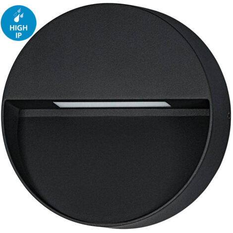 Lampe murale Marughio Alu Black LED 1x4.8W 3000/4000/6500K IP65 Ø15CM