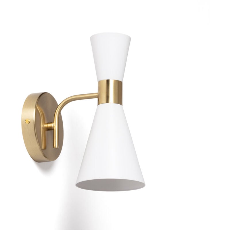 Ledkia - Lampe Murale Métal Blanc Jigger Blanc