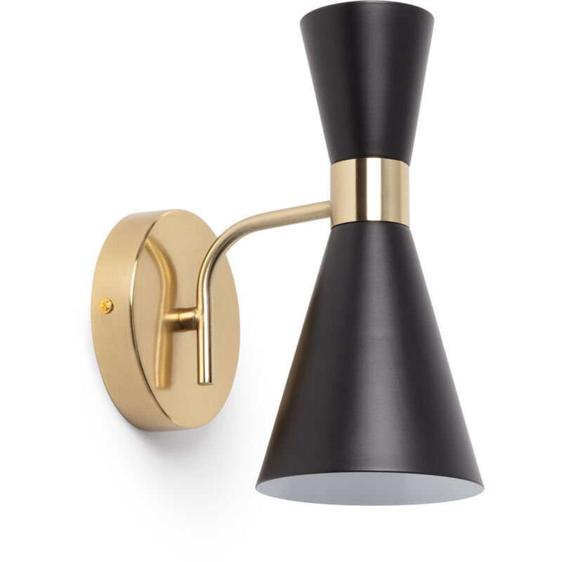 Lampe Murale Métal Blanc Jigger Noir Lampe Murale Métal Blanc Jigger Noir