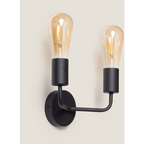 Lampe Murale Métal Jayso 2 Spots Rouge