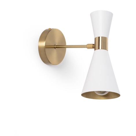 LEDKIA Lampe Murale Métal Jigger Orientable Blanc